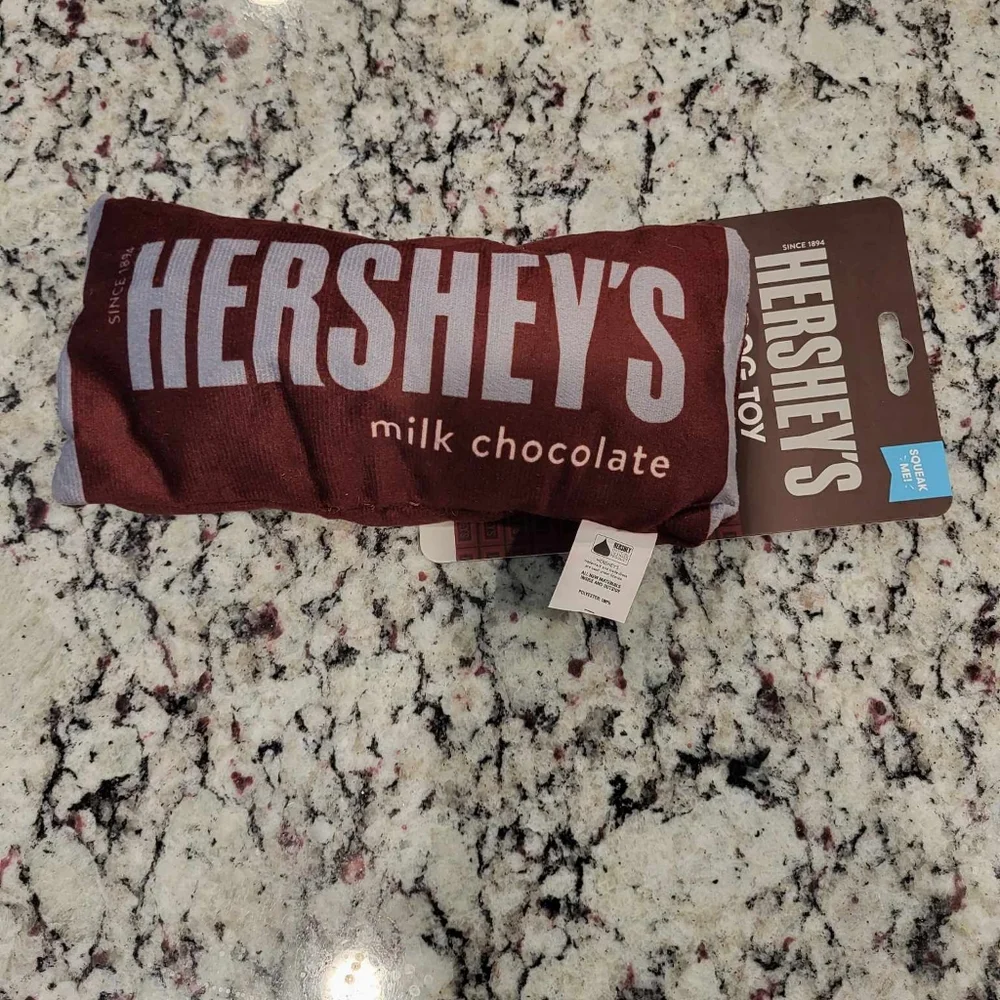 New 2 pet chocolate squeaky plush toys.